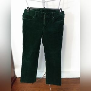 J. Crew Emerald Green Corduroy Pants